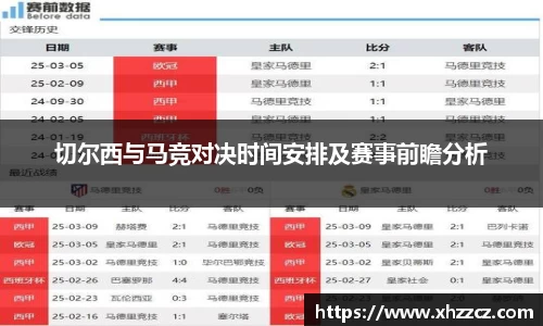 切尔西与马竞对决时间安排及赛事前瞻分析